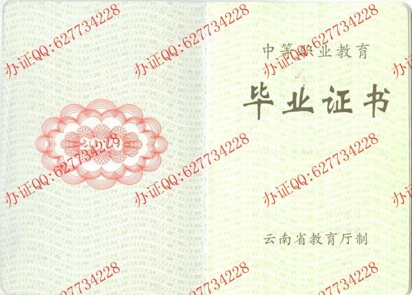 云南中专毕业证内页1