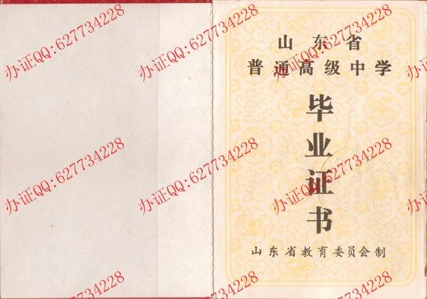 山东省临朐第一中学1993年高中毕业证1