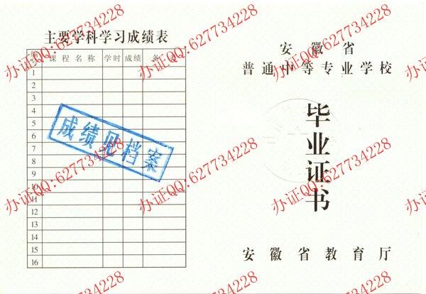 安徽省医药学校2000年中专毕业证页面2