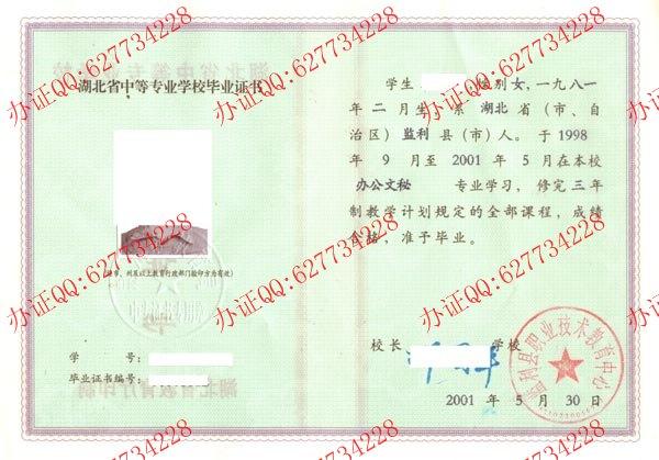 盐利县职业技术教育中心2001年中专毕业证页面2