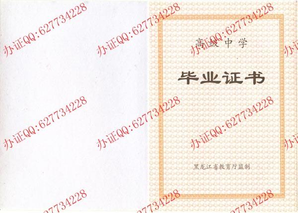 2009年黑龙江高中毕业证样本（内页1）